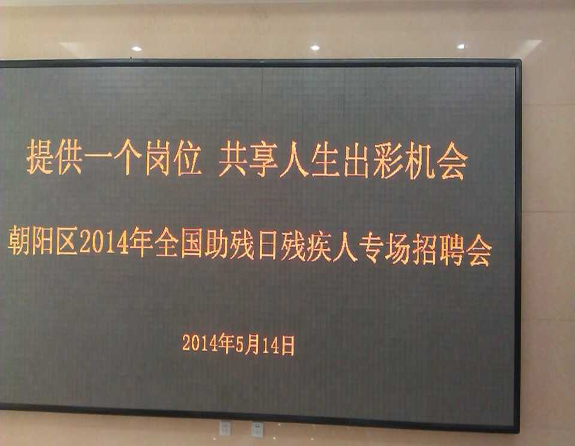 朝阳区2014年全国助残日残疾人专场招聘会